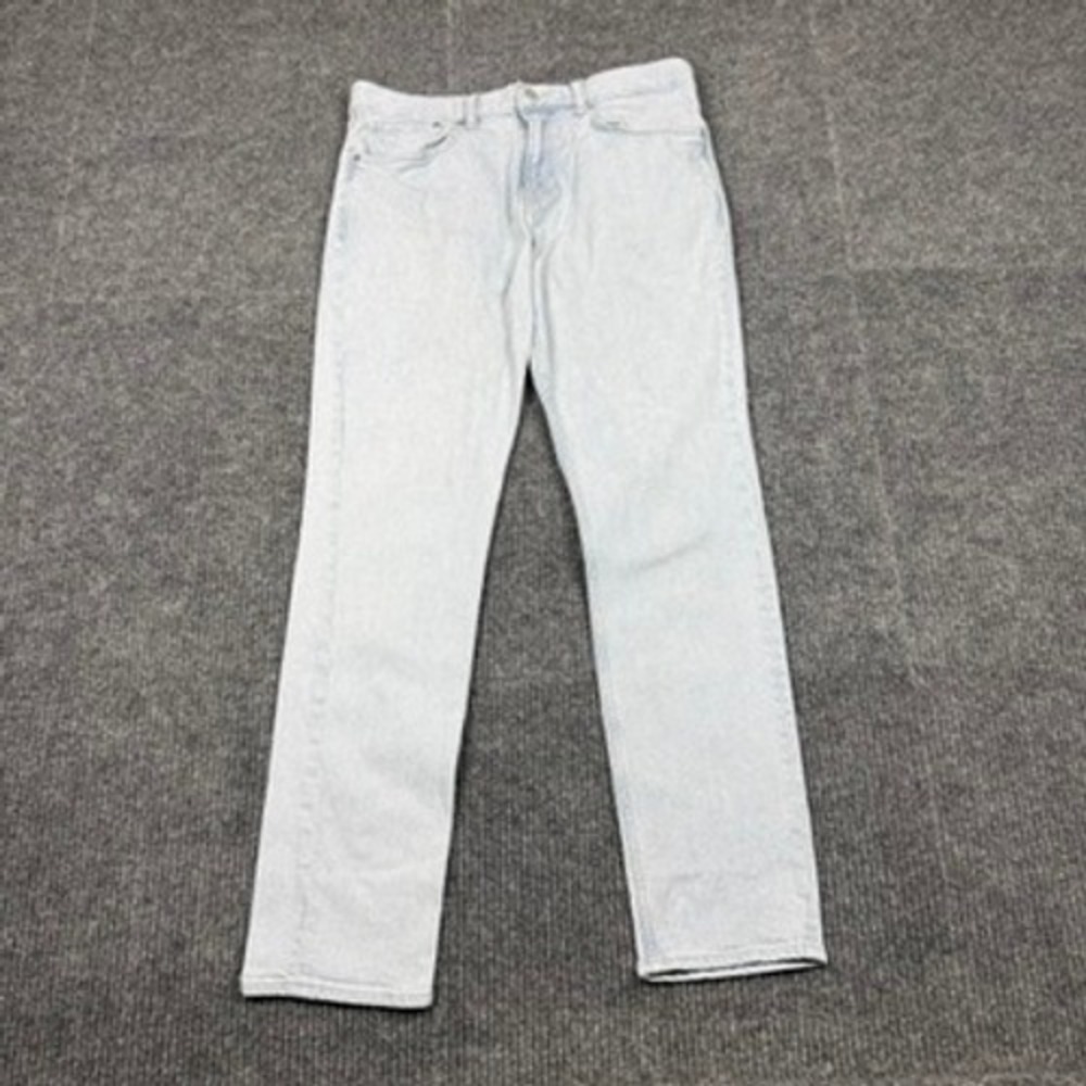 HM Slim Fit Light Wash Blue Denim Jeans Mens 32x32 (Actual 33"x29.5")